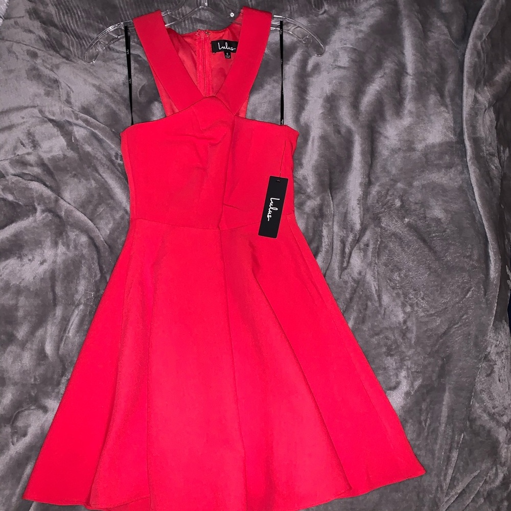 Red Lulus cocktail dress